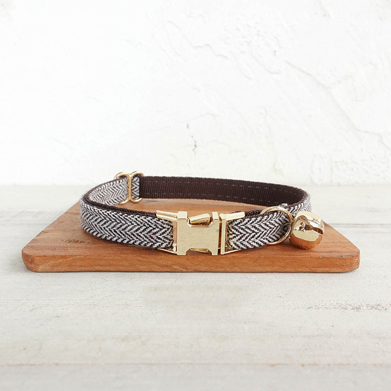 Chic Personalized Cat Collar with Bow & Bell