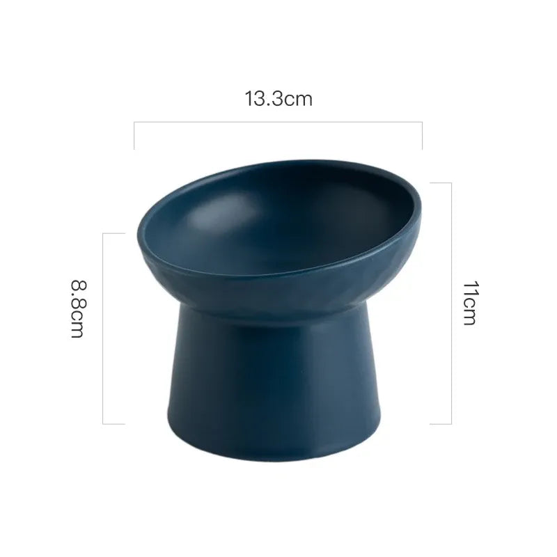 Cat Food & Water Bowl in Matte Finish