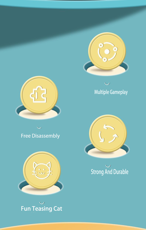 Dazzling Dolphin Themed Swivel Toy Ball for Cats