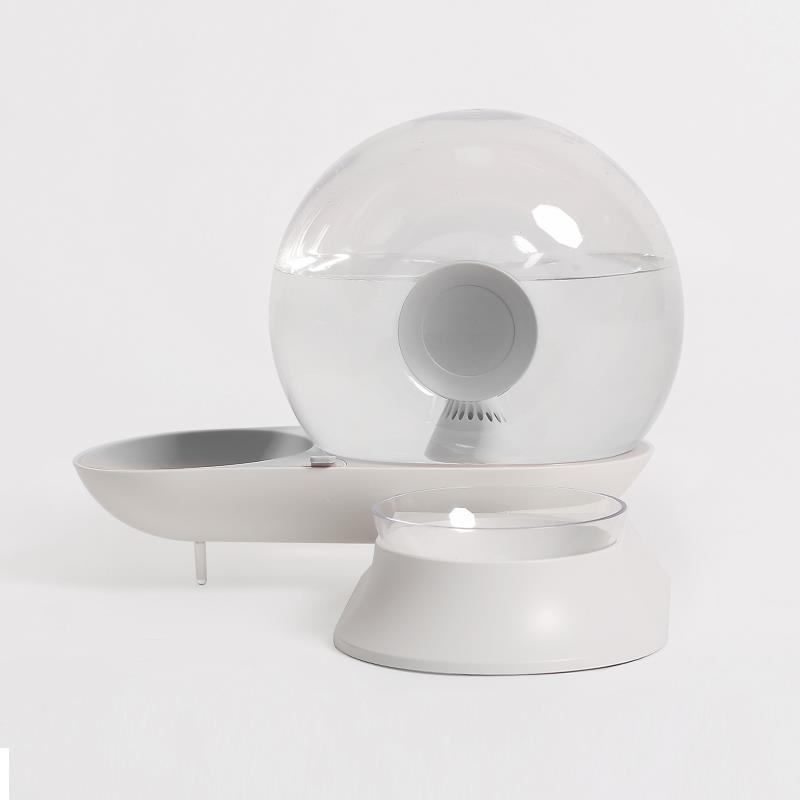 Stylish 2.8L All-in-One Non-Electric Large Capacity Drinking Fountain & Feeding Bowl