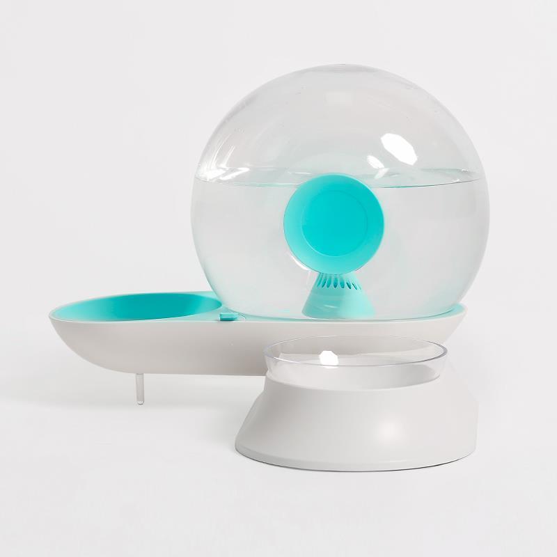 Stylish 2.8L All-in-One Non-Electric Large Capacity Drinking Fountain & Feeding Bowl