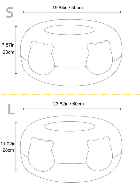 All-Season Cat Tunnel Bed - Featuring a Cozy Hiding House