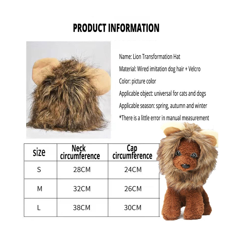 Adorable Lion Mane Cat Wig