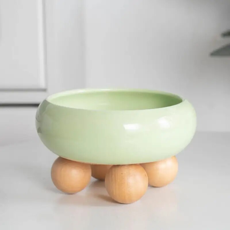 Pet Ceramic Bowl With Anti-Overturning, Non-Slip Features