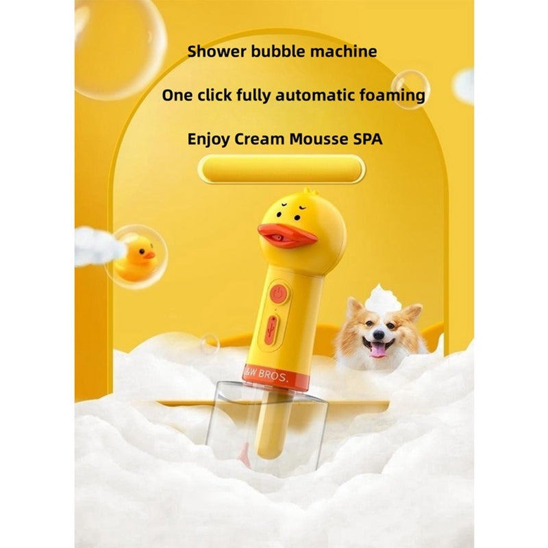 Effortless Handheld Electric Foam Machine for Pet Bathing