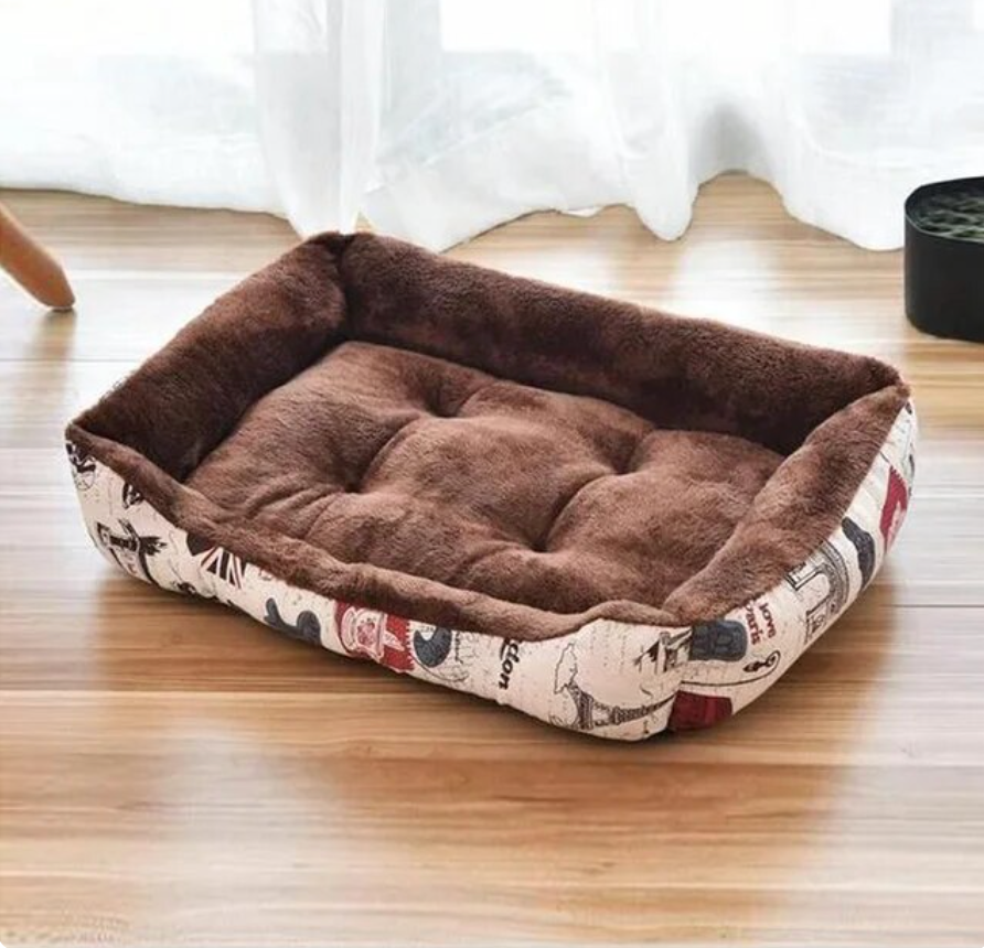Comfortable Warm Bone Design Cat Bed