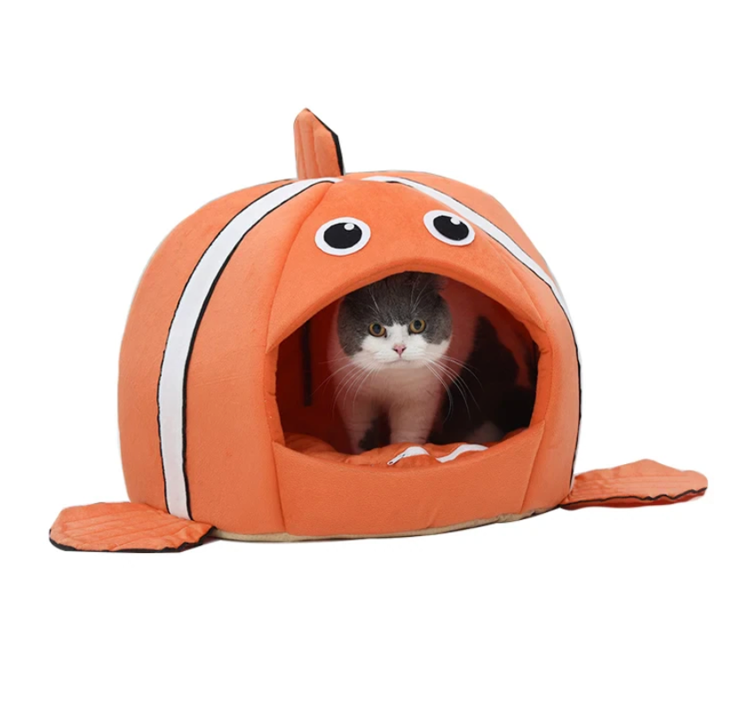 Cozy and Fun Cat Nemo Bed Cave