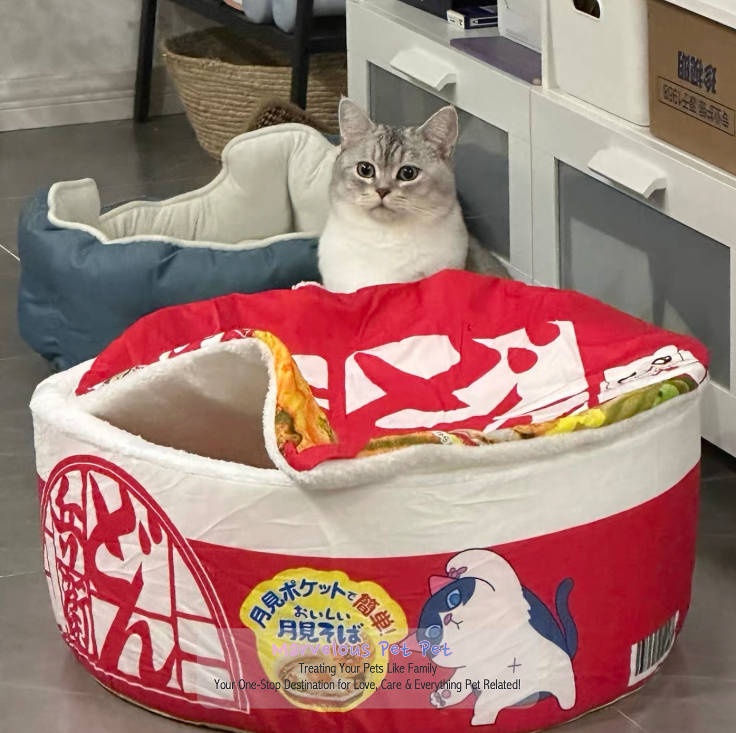 Super-Sized Warm Pet House Kennel in Instant Noodle Fun Design