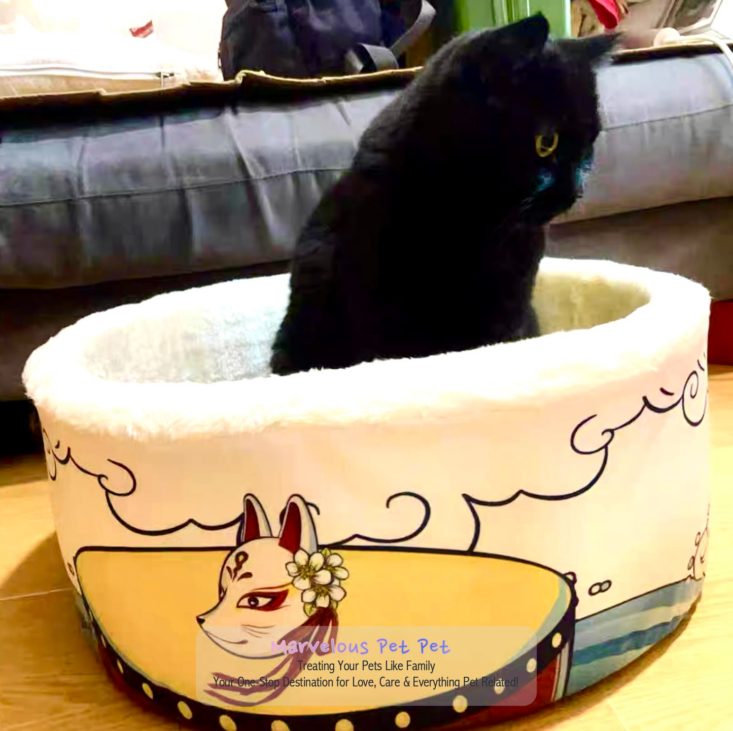 Extra-Large Pet Dog & Cat House Kennel - Fun Instant Noodle Design