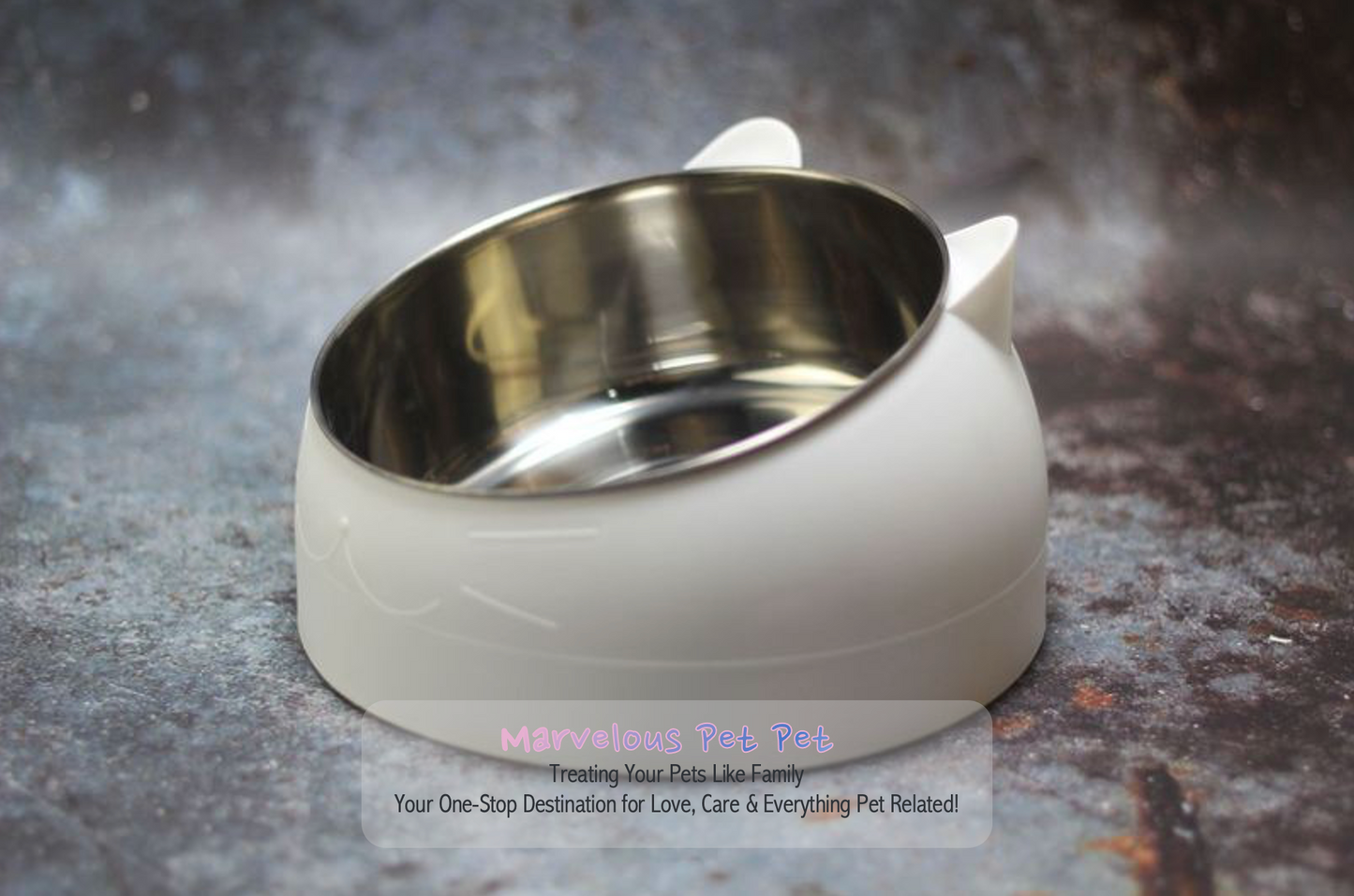 Dine with Care: 15-Degree Raised Cat & Dog Bowl