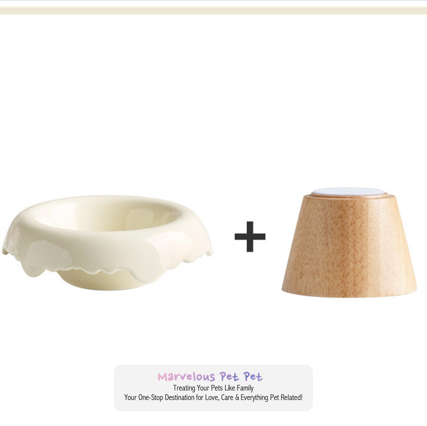 High-Foot Ceramic Bowls for Cats