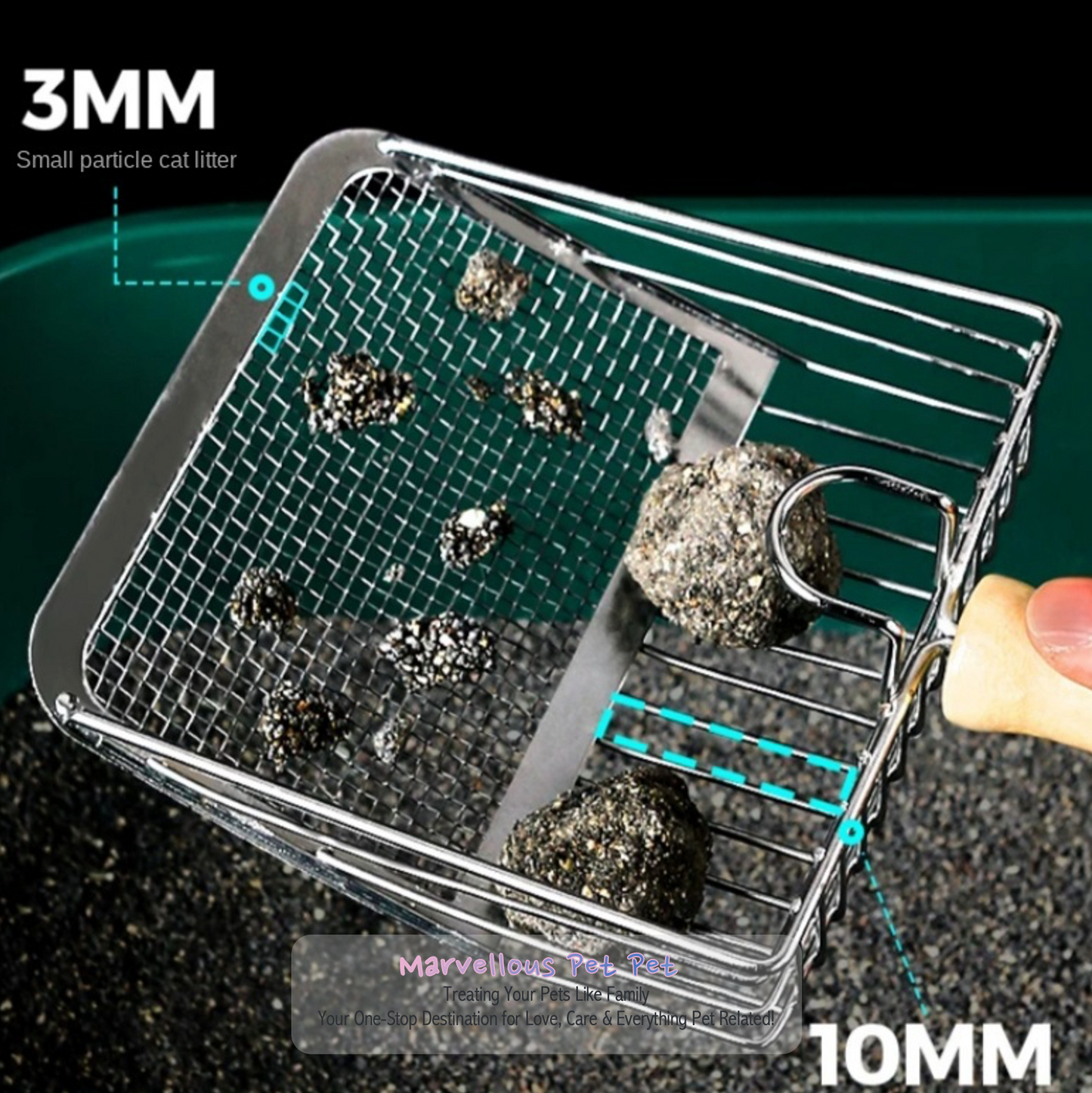 Stainless Steel Cat Litter Scooper