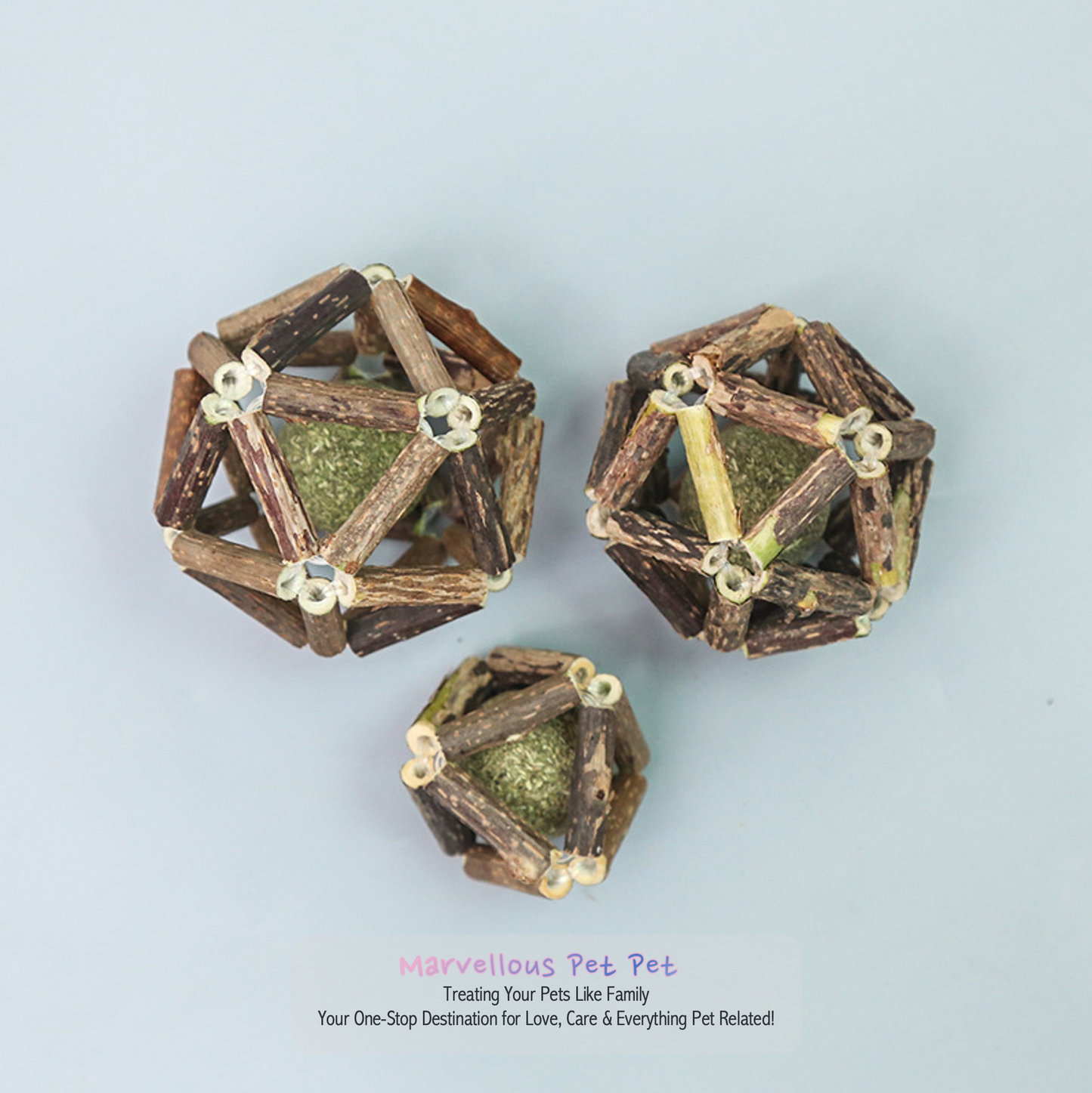 Playtime Galore: Entertaining Catnip Ball & Polygonum Toy