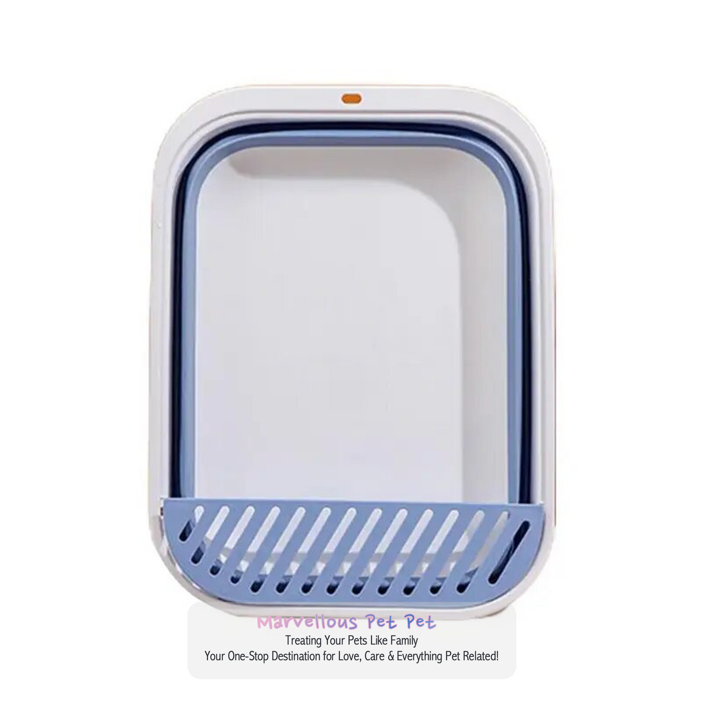 Hygiene Haven: Semi-Closed Plastic Cat Litter Box