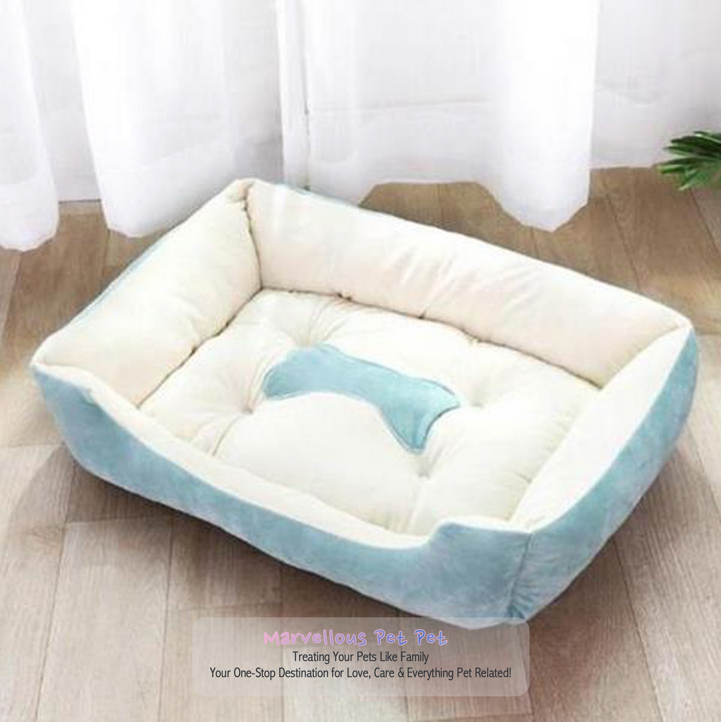 Comfortable Warm Bone Design Cat Bed