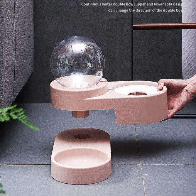 2 in 1, 1.8L Automatic Water Feeder & Food Dispenser