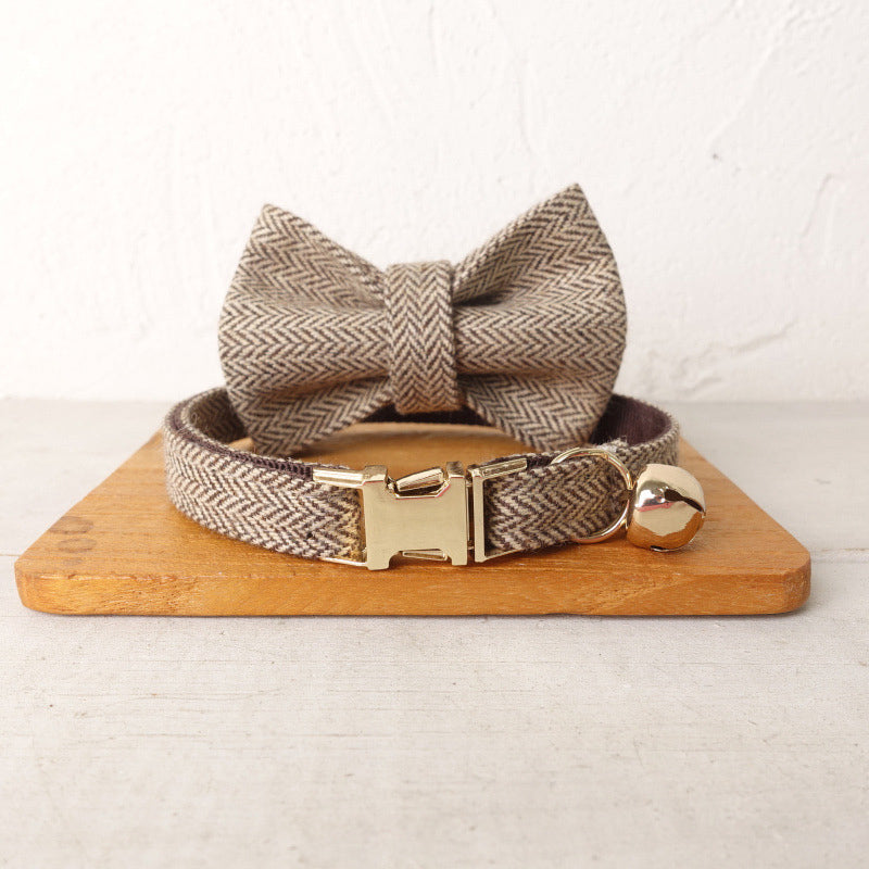 Chic Personalized Cat Collar with Bow & Bell