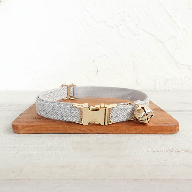 Chic Personalized Cat Collar with Bow & Bell