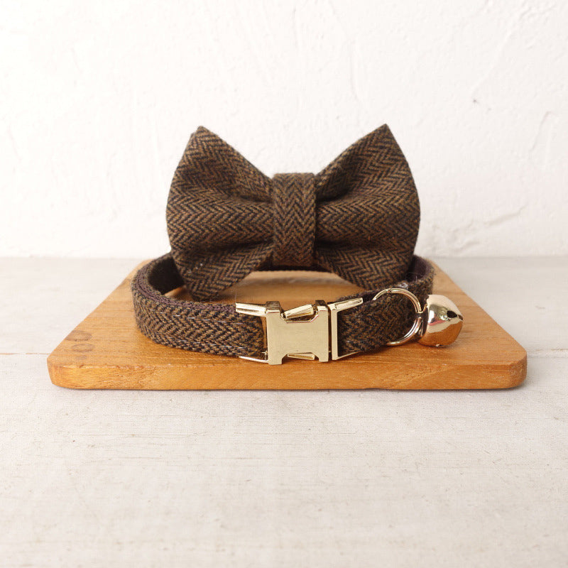 Chic Personalized Cat Collar with Bow & Bell