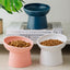 Cat Food & Water Bowl in Matte Finish