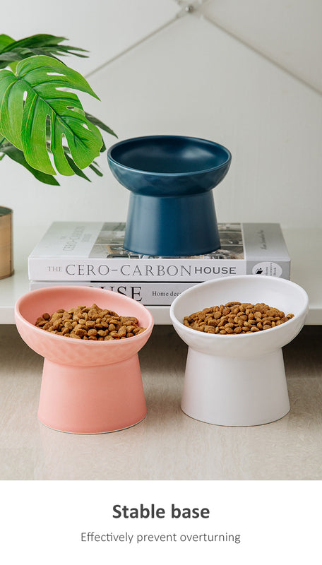 Cat Food & Water Bowl in Matte Finish