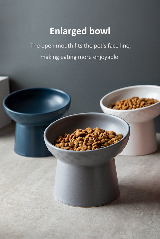 Cat Food & Water Bowl in Matte Finish