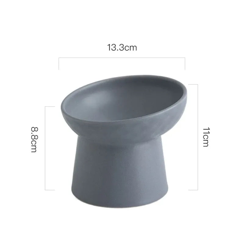 Cat Food & Water Bowl in Matte Finish