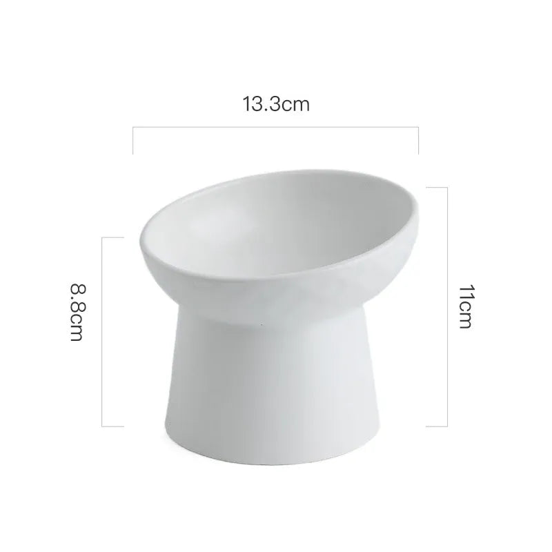 Cat Food & Water Bowl in Matte Finish