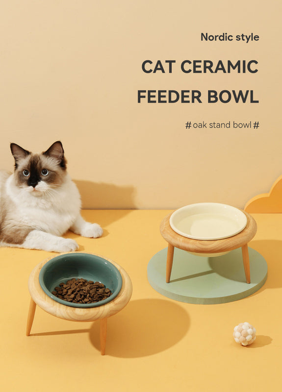 Elegant Food and Water Bowl for Cats or Small to Medium Dogs Adds a Touch of Class to Feeding Times