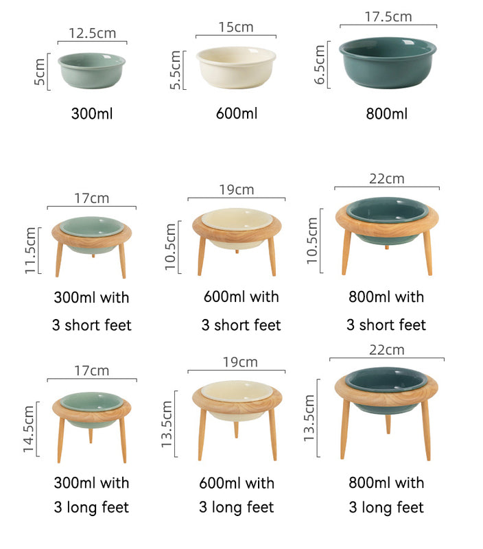 Elegant Food and Water Bowl for Cats or Small to Medium Dogs Adds a Touch of Class to Feeding Times