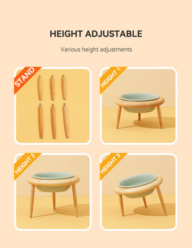 Elegant Food and Water Bowl for Cats or Small to Medium Dogs Adds a Touch of Class to Feeding Times