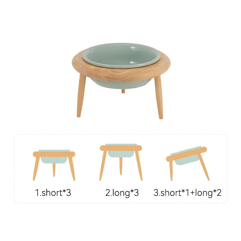 Elegant Food and Water Bowl for Cats or Small to Medium Dogs Adds a Touch of Class to Feeding Times