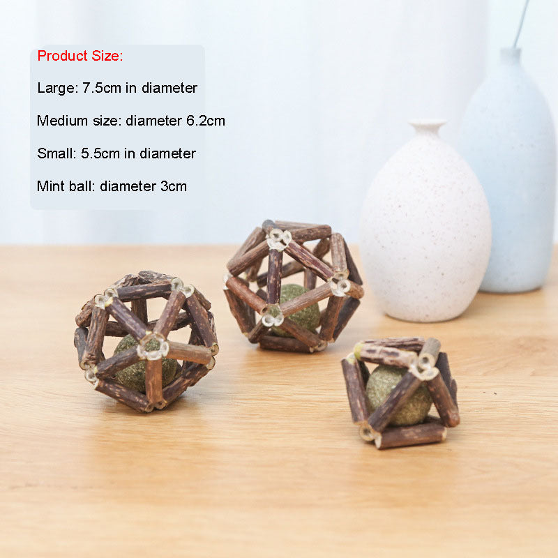 Playtime Galore: Entertaining Catnip Ball & Polygonum Toy