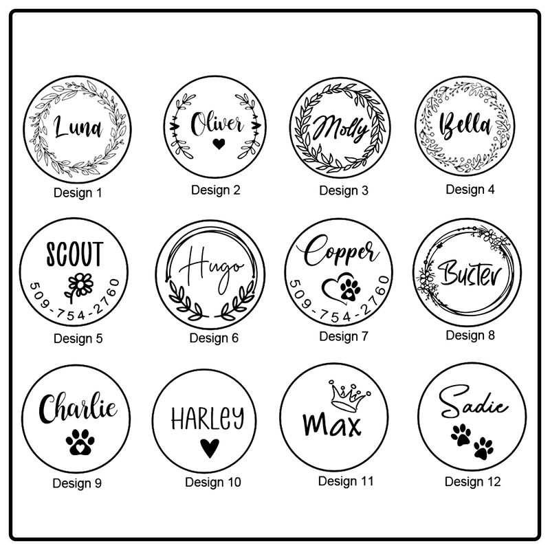 Custom Engraved Pet ID Tag