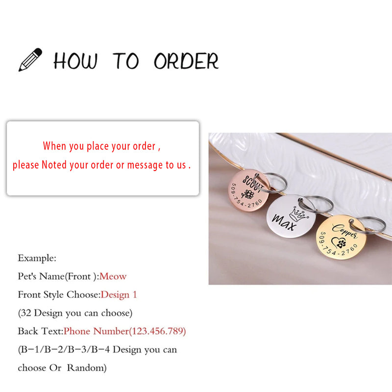 Custom Engraved Pet ID Tag