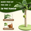 Adorable Leafy Green Cat Scratching Post