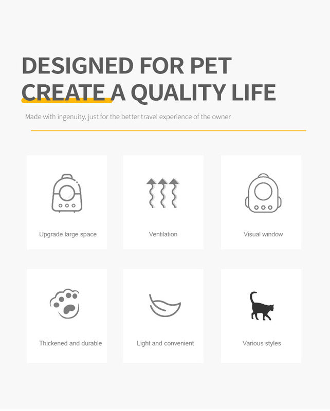 Lightweight (0-7.5kg) Breathable Outdoor Cat Carrier Bag