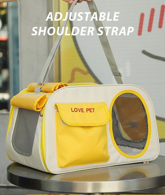 Transport Your Pet in Comfort and Style: Breathable, Portable, Oxford Material Pet Carrier Backpack for Cats and Dogs up to 10 kg