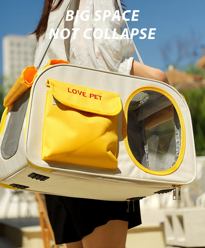 Transport Your Pet in Comfort and Style: Breathable, Portable, Oxford Material Pet Carrier Backpack for Cats and Dogs up to 10 kg