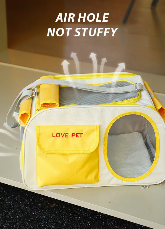 Transport Your Pet in Comfort and Style: Breathable, Portable, Oxford Material Pet Carrier Backpack for Cats and Dogs up to 10 kg