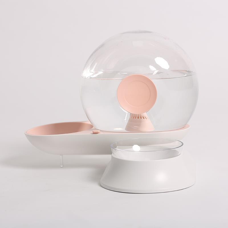 Stylish 2.8L All-in-One Non-Electric Large Capacity Drinking Fountain & Feeding Bowl