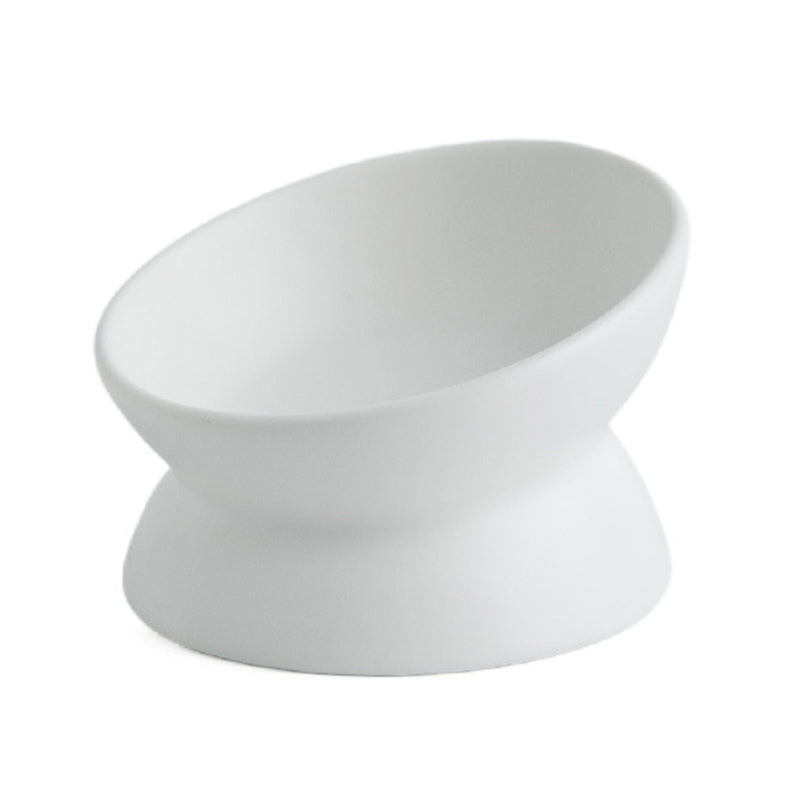 Pet's Culinary Delight: 15° Tilted Elevated Feeding Dish for Small Dogs and Cats