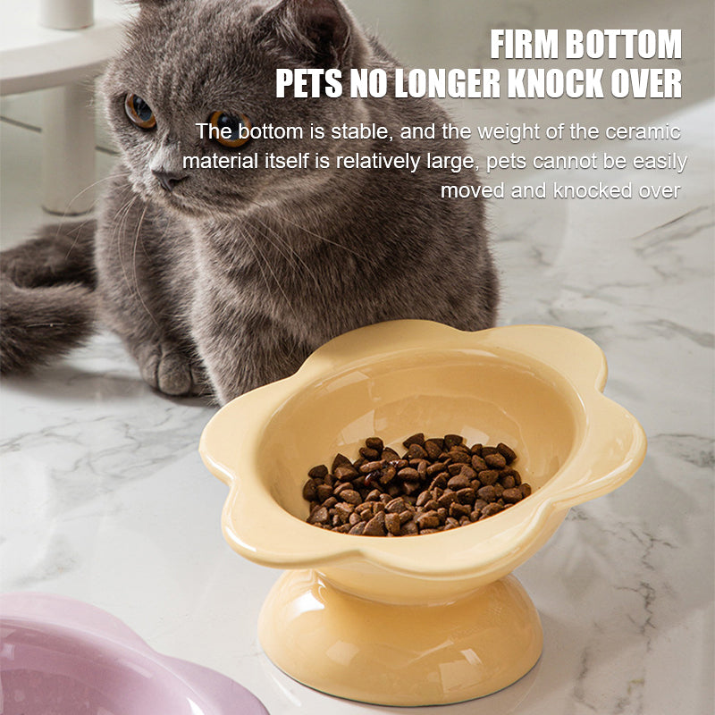 Ceramic Flower Style Water Bowl