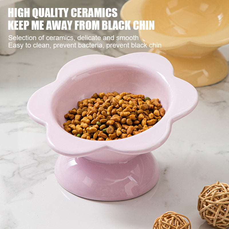 Ceramic Flower Style Water Bowl