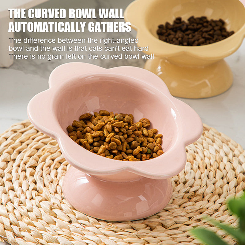 Ceramic Flower Style Water Bowl