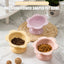 Ceramic Flower Style Water Bowl