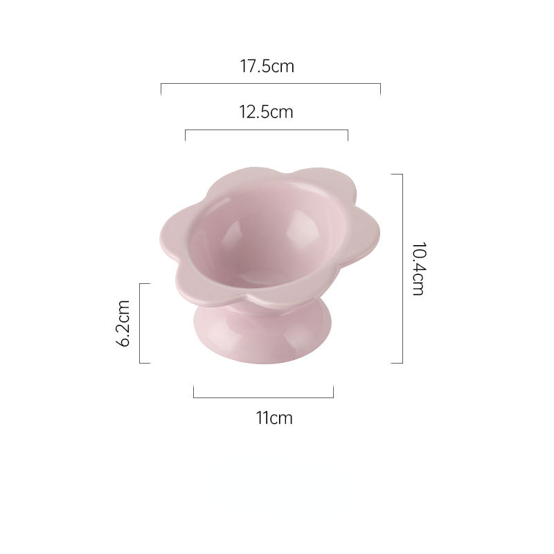 Ceramic Flower Style Water Bowl