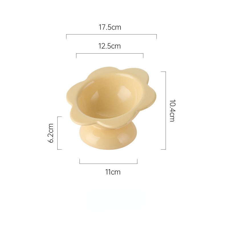 Ceramic Flower Style Water Bowl