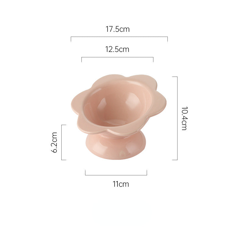 Ceramic Flower Style Water Bowl