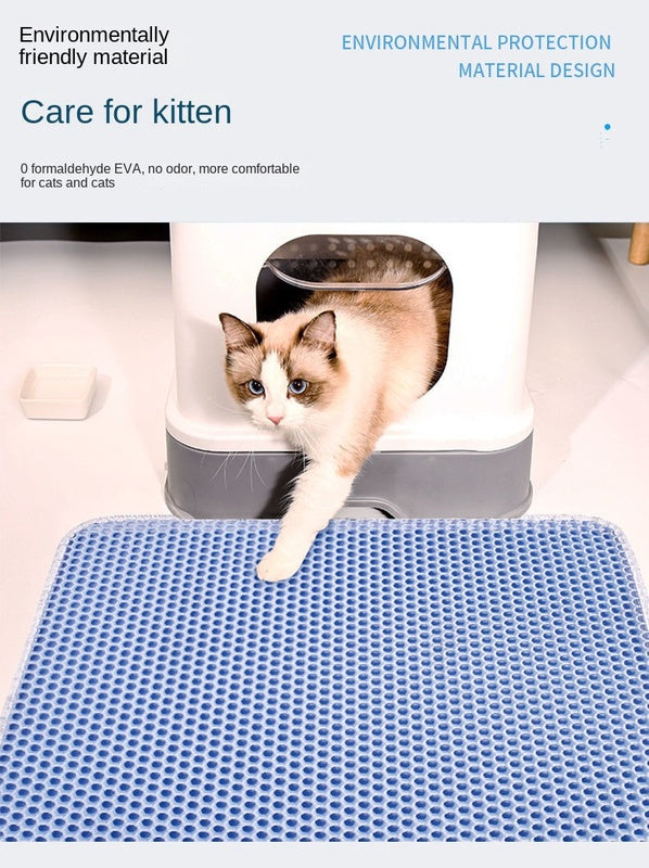 Double Layer Anti-Slip Cat Litter Mat
